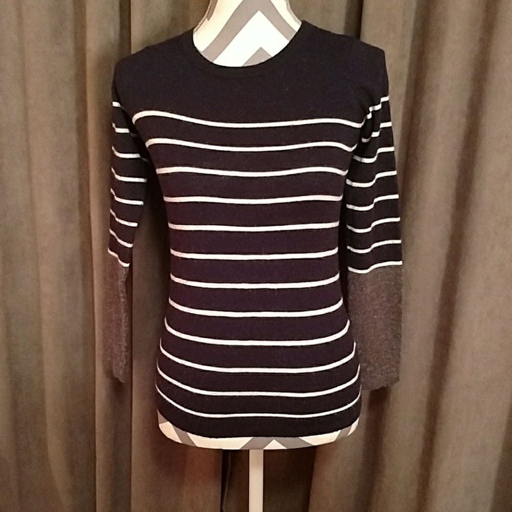 Striped sweater.